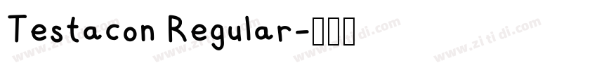Testacon Regular字体转换
